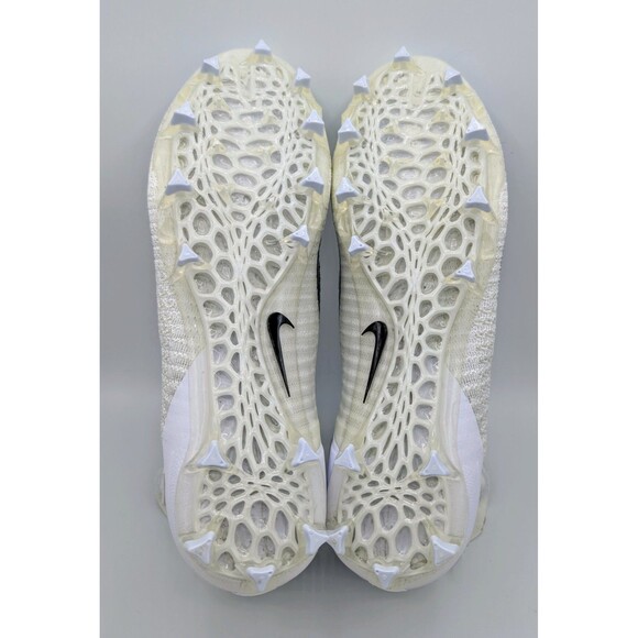 Nike Alpha Menace Elite 2 Flyknit Football Cleats White Men's Size 13.5 - Picture 6 of 7